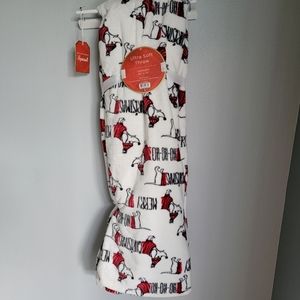 NWT DACHSHUND DOXIE HO HO HO CHRISTMAS BLANKET
